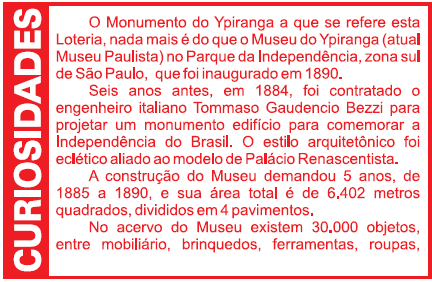 A Extraordinária Loteria para o Monumento do Ypiranga de 1880 - Curiosidades