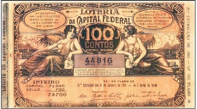 A Loteria da Capital Federal de 31 de Janeiro de 1925